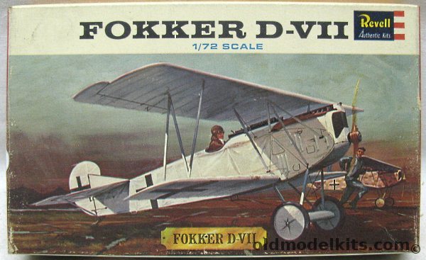 Revell 1/72 Fokker D-VII (D.VII DVII), H632-60 plastic model kit